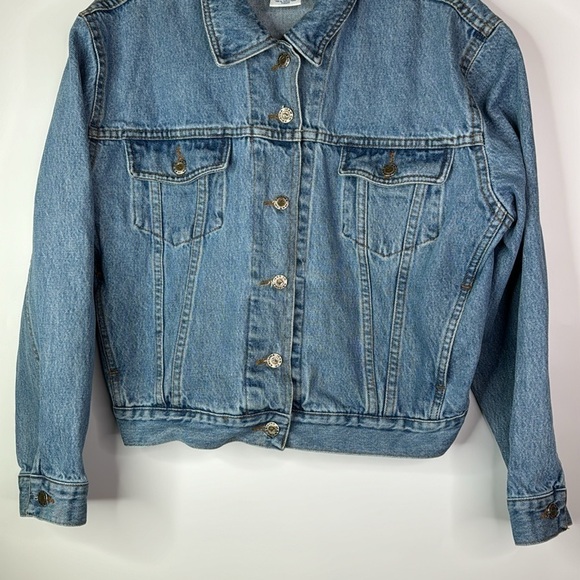 Vintage Arizona Denim Jean Trucker Jacket Size Large - Picture 3 of 8